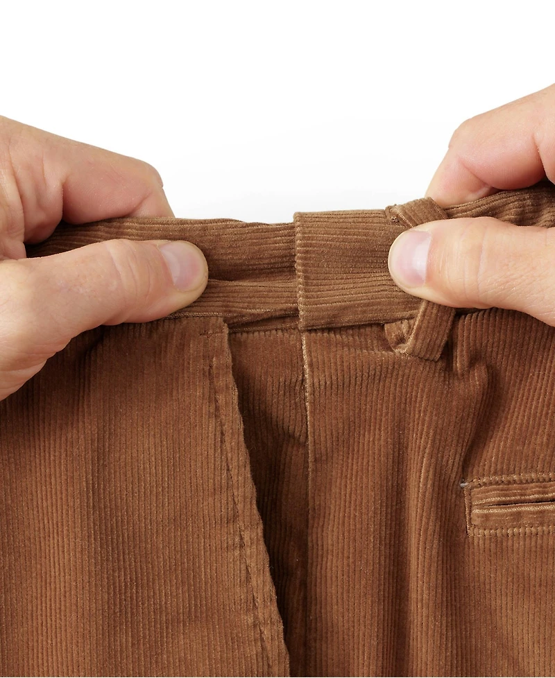 Lands' End Men's Corduroy Comfort Waist Classic Fit Pleated Front Pant