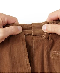 Lands' End Men's Corduroy Comfort Waist Classic Fit Pleated Front Pant