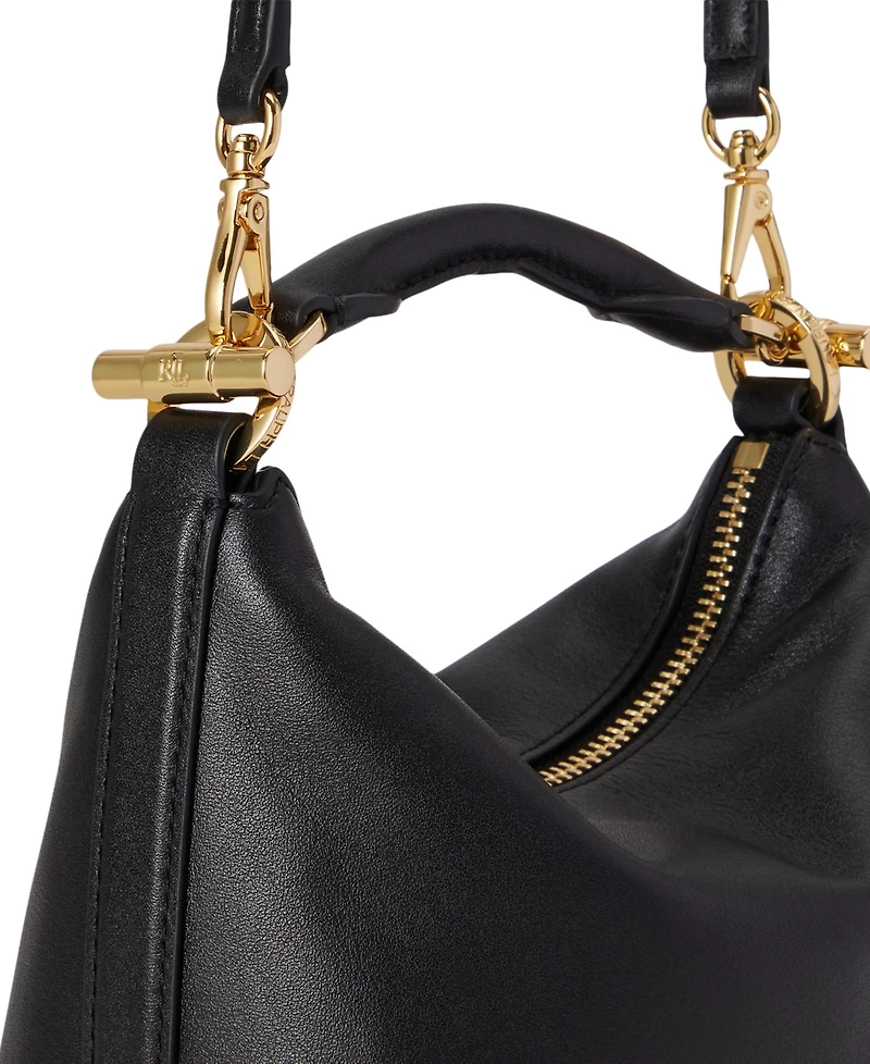 Lauren Ralph Nappa Leather Mini Blaike Shoulder Bag
