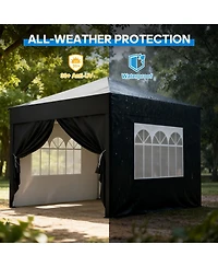 Sugift 10 Ft. W x 10 Ft. D Steel Patio Gazebo