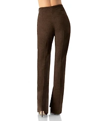 Ivonne Women's Straight-Leg Trousers with Side Slits
