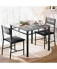 Ironck 29.1" W Dining Table Set for 2