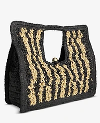I.n.c. International Concepts Square Straw Tote Bag, Macy's Exclusive