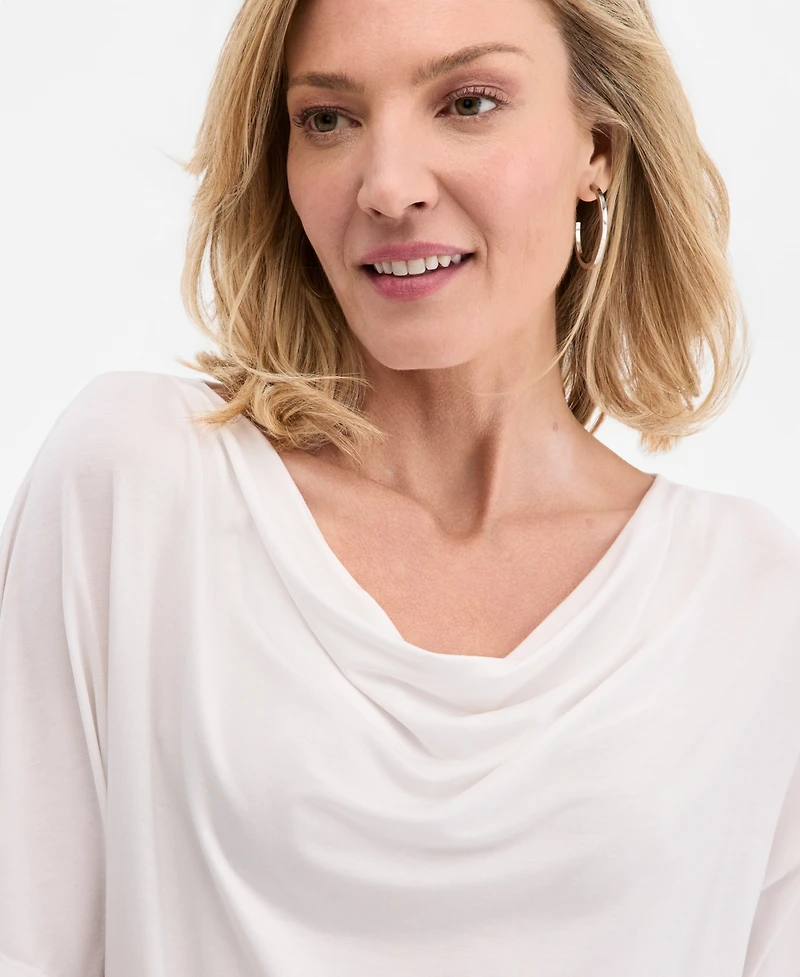 Jm Collection Women's Cowlneck Dolman-Sleeve Top, Macy's Exclusive