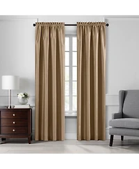 Elrene Home Fashions Colette Faux Silk Blackout Window Curtain