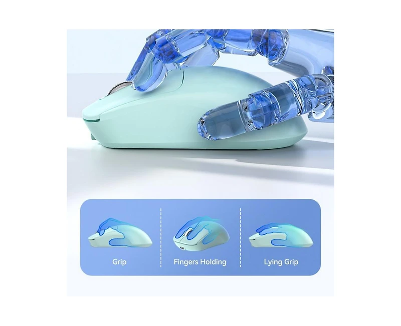 Risokeys Rechargeable Dual-Mode Wireless Mouse, Minimalist Design, Easy to Use, Universal for Laptops, Ideal for Office