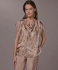 Donna Karan New York Women's Cowl Neck Top