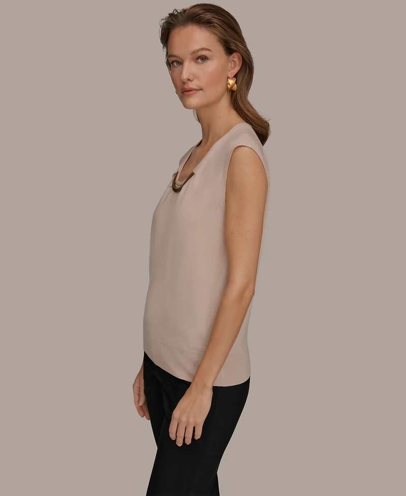 Donna Karan New York Women's Scoop Neck Top