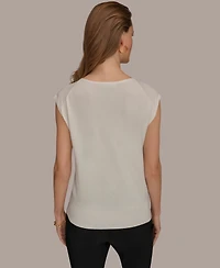 Donna Karan New York Women's Scoop Neck Top