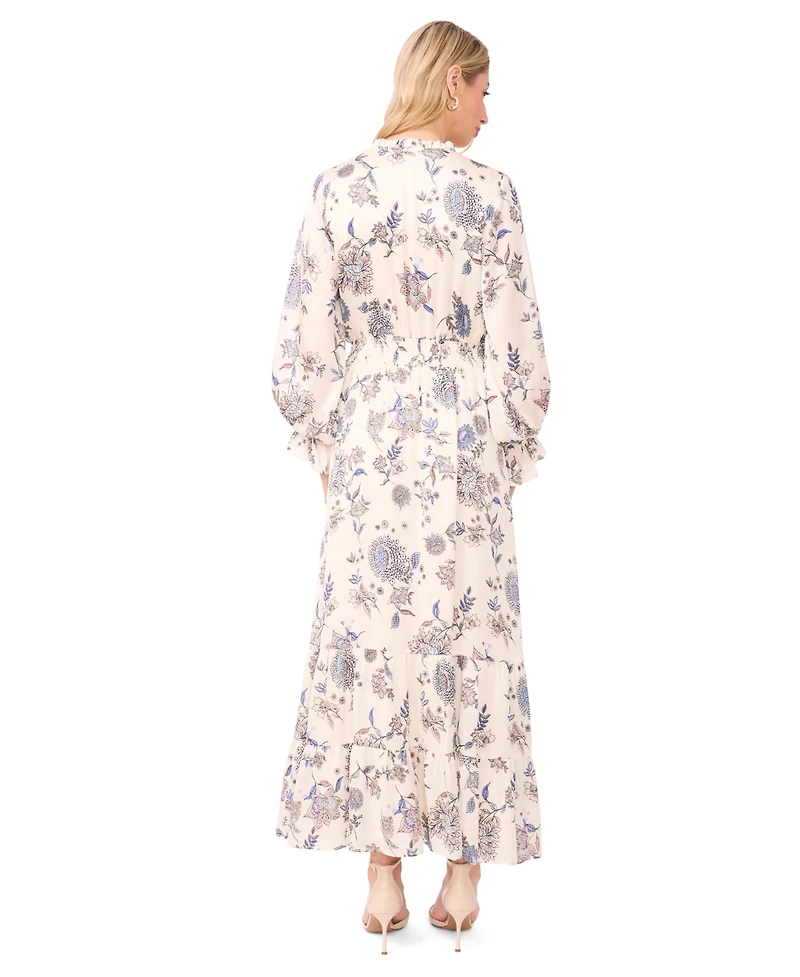 Vince Camuto Women's V-Neck Long-Sleeve Maxi Dress