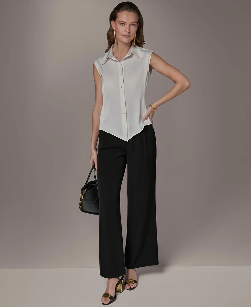 Donna Karan New York Petite Button-Front Shirt
