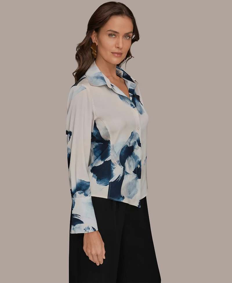 Donna Karan New York Petite Long-Sleeve Shirt