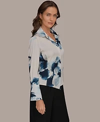 Donna Karan New York Petite Long-Sleeve Shirt