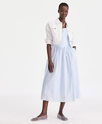 On 34th Women's Scoop-Neck Sleeveless Mixed Media Midi Dress, Macy's Exclusive