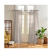 Elrene Home Fashions Vienna Tie-Top Sheer Window Curtain