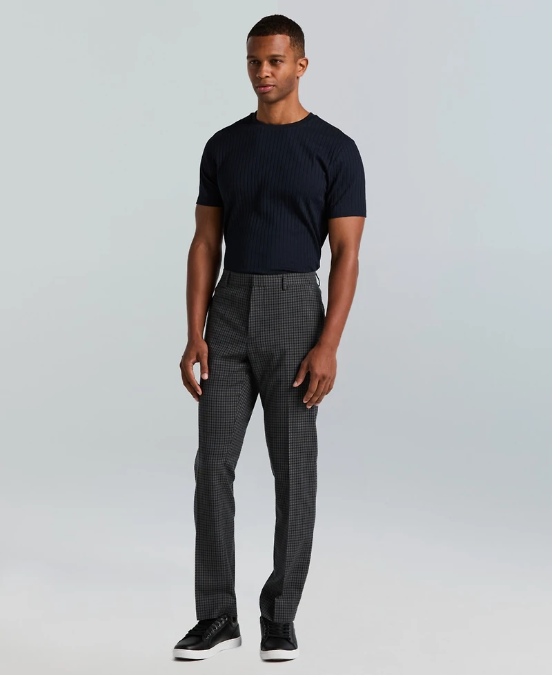 Perry Ellis Portfolio Men's Slim-Fit Flat Front Dress Pants