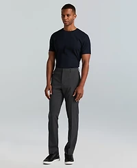 Perry Ellis Portfolio Men's Slim-Fit Flat Front Dress Pants