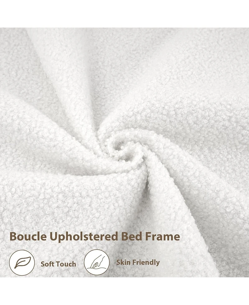 gaomon Bed Frame with 2-Tier Storage Headboard, Upholstered Platform Charging Station and Drawer, Metal Support, No Box Spring Needed,