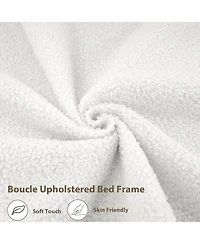 gaomon Bed Frame with 2-Tier Storage Headboard, Upholstered Platform Charging Station and Drawer, Metal Support, No Box Spring Needed,