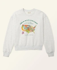 Macy's Flower Show Women's U.s. Map Sweatshirt, Exclusive
