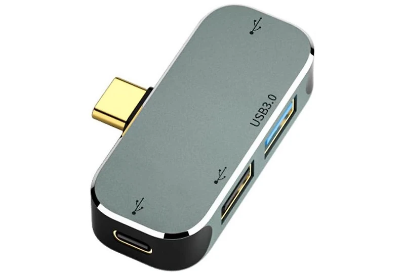 Risokeys 4 Port Usb C Hub - with 100W Pd Charging, Plug-and-Play Adapter – Ideal for Professionals, Gamers & Remote Workers