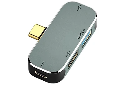 Risokeys 4 Port Usb C Hub - with 100W Pd Charging, Plug-and-Play Adapter – Ideal for Professionals, Gamers & Remote Workers