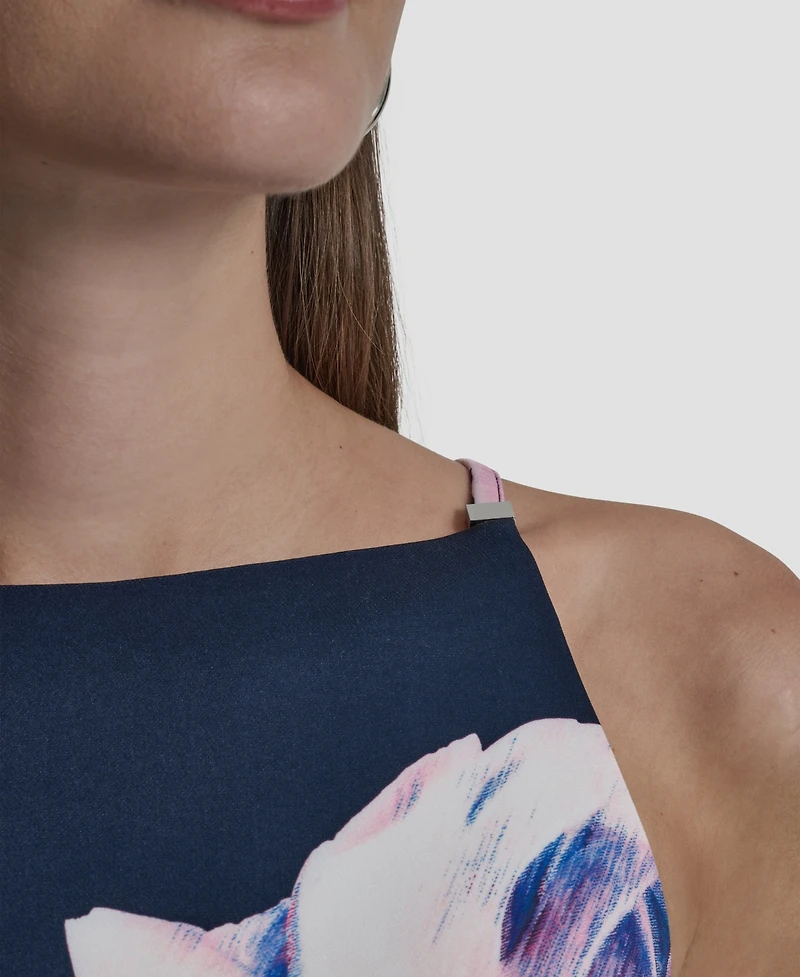 Dkny Women's Sleeveless Square Neck Sheath Dress