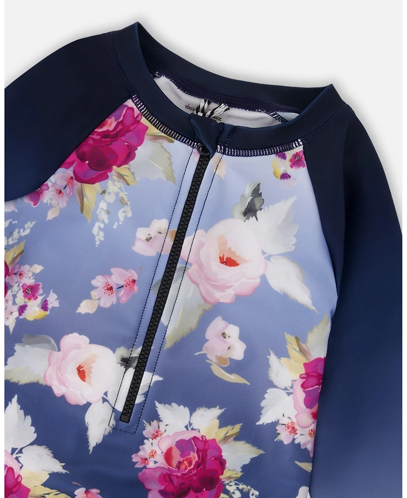 Deux par Girls One-Piece Long Sleeve Rashguard