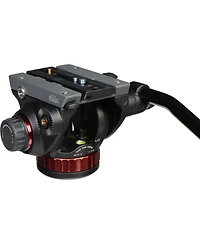 Manfrotto 502 Pro Video Head with 504PLONG Long Quick Release Mounting Plate and Flat Base