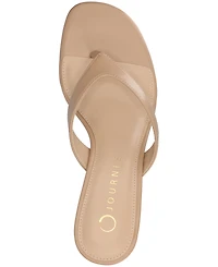 Journee Collection Women's Danielle Kitten Heel Flip Flop Sandals