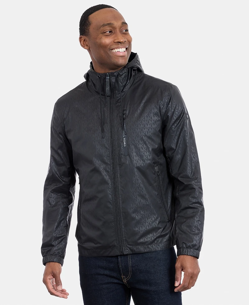 Michael Kors Men's Hooded Windbreaker Jacket