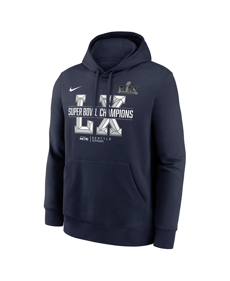 Nike Men's Navy Seattle Seahawks Super Bowl Lx Champions Sacrifice Hoodie