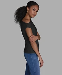 Bcbg Women's Sleeveless Ruched Boat Neck Top