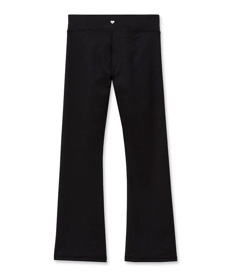 Lands' End Girls High Waisted Active Flare Leggings