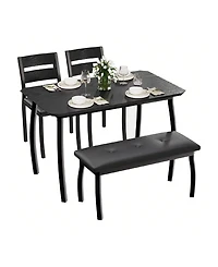 Gaomon Kitchen Table Home Dining Table Set For 4 Wooden Kitchen Table for Dining Room, Home Office