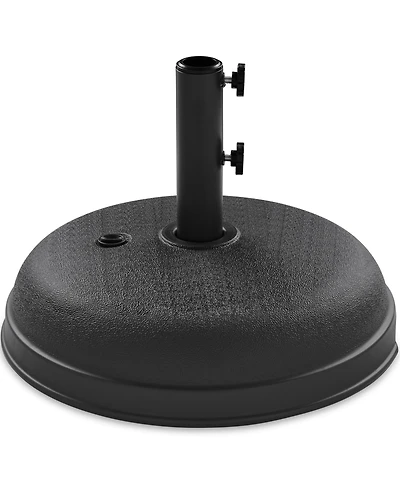 Best Choice Products Fillable Plastic Patio Umbrella Base Stand, Pole Holder w/ Adjustment Knob, Round Dome