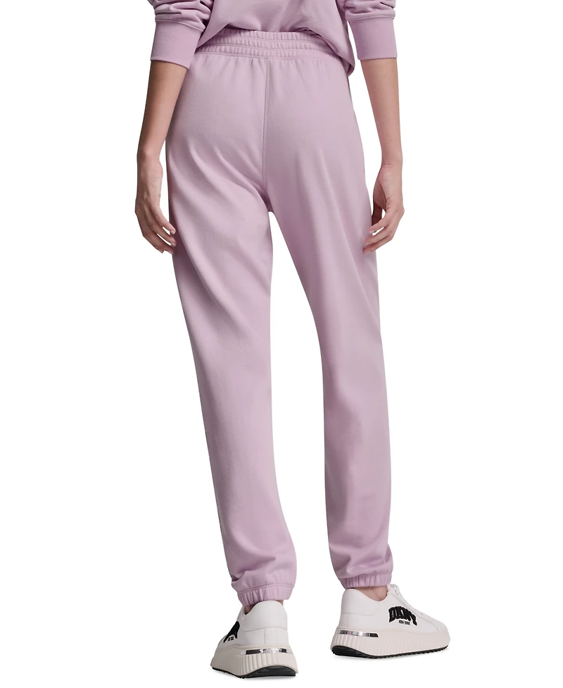 Dkny Sport Women's 1989 Rhinestone Logo High-Rise Relaxed Joggers