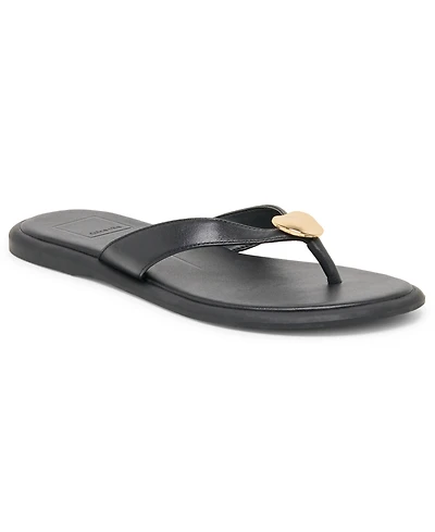 Dolce Vita Women's Jaina Dome Embellished Thong Flat Sandals