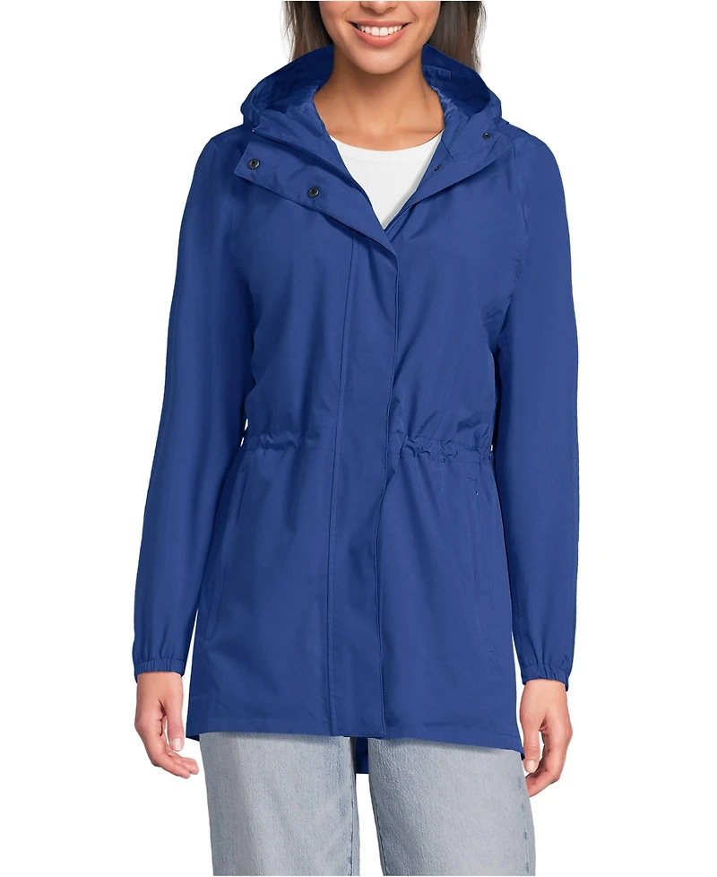 Lands' End Women's Squall Packable Waterproof Raincoat
