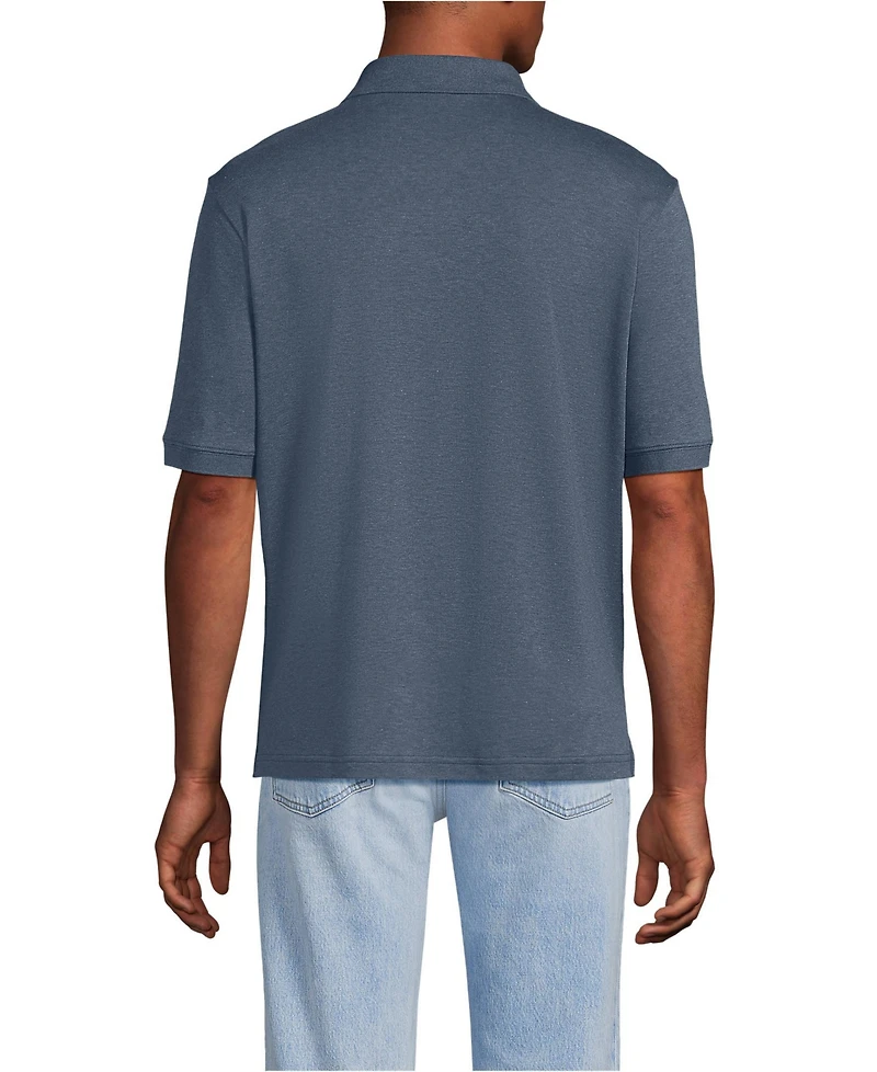 Lands' End Men's Tall Short Sleeve Cotton Supima Polo Shirt