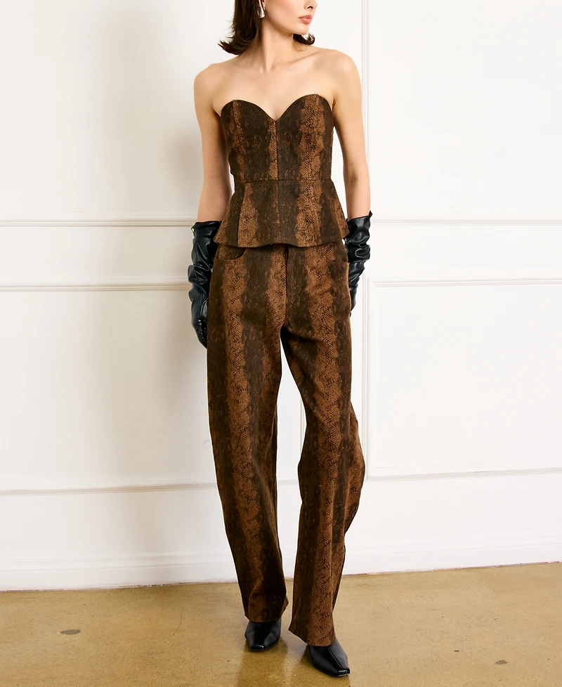 Line & Dot Women's Mid-Rise Pants