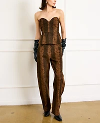 Line & Dot Women's Mid-Rise Pants