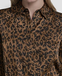 Dkny Women's Princess Seamed Long-Sleeve Blouse