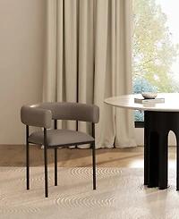 Onda 29.1" Faux Leather Upholstered Dining Chair