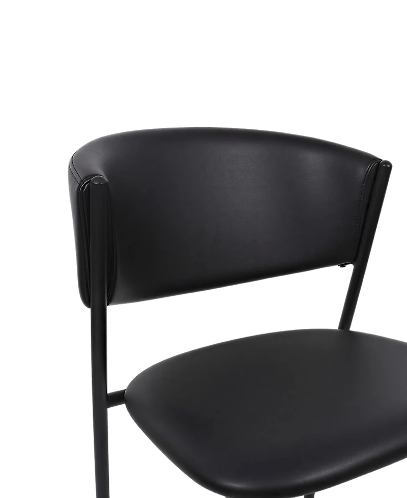 Drift Faux Leather Upholstered Dining Side Chairs, Set of 4