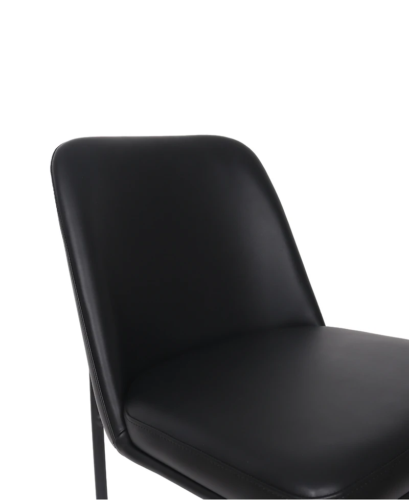 Loft Faux Leather Upholstered Dining Side Chairs, Set of 2