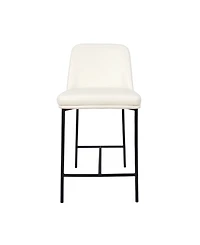 Loft Faux Leather Upholstered Counter Stools, Set of 2
