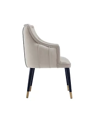 Eda 37.4" Wood Upholstered Dining Armchair