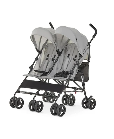Dream On Me Baby Twin Venture Umbrella Stroller, Multi Backrest Positions, Adjustable & Removable Canopy Double 360°Swivel Wheels with
