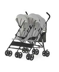 Dream On Me Baby Twin Venture Umbrella Stroller, Multi Backrest Positions, Adjustable & Removable Canopy Double 360°Swivel Wheels with